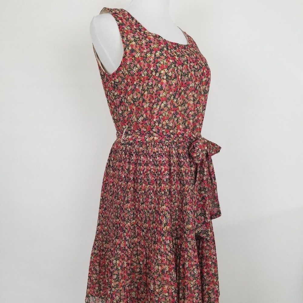 Gap Dress Size Medium Dress Pink Floral Pleated